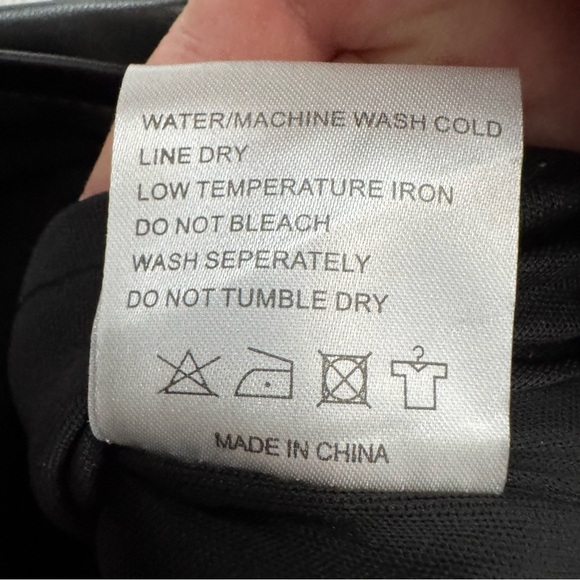 Faux Leather Pencil Skirt Ramisu Collection Womens Medium Black - Picture 7 of 7